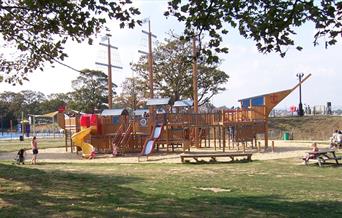 Galleon play area at Promenade Park