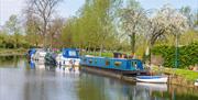 Colourful canal boats