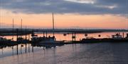 North Fambridge waterfront at dusk