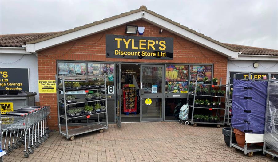 Exterior of Tylers Discount Store