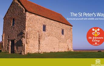 Leaflet cover for St Peter's way walking guide