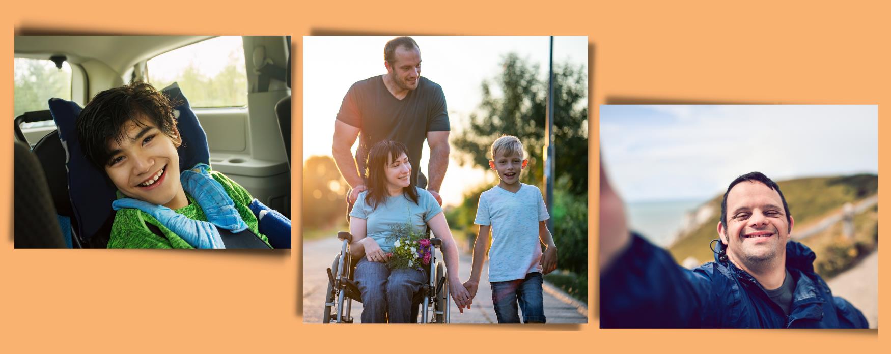 People who have disabilities having fun
