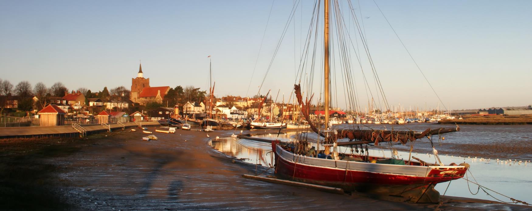 A view of Maldon and Hythe Quay