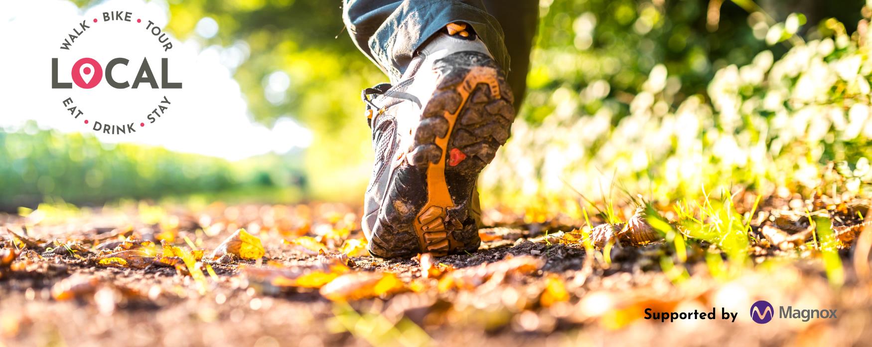 Walking feet on footpath