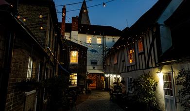 Courtyard at the Blue Boar Hotel, Maldon