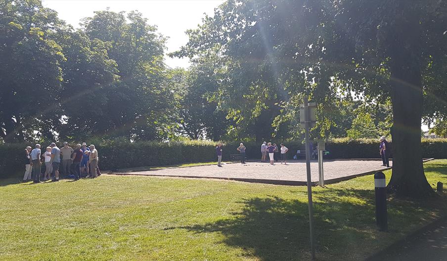 Bowls/Pétanque match at Promenade Park Maldon