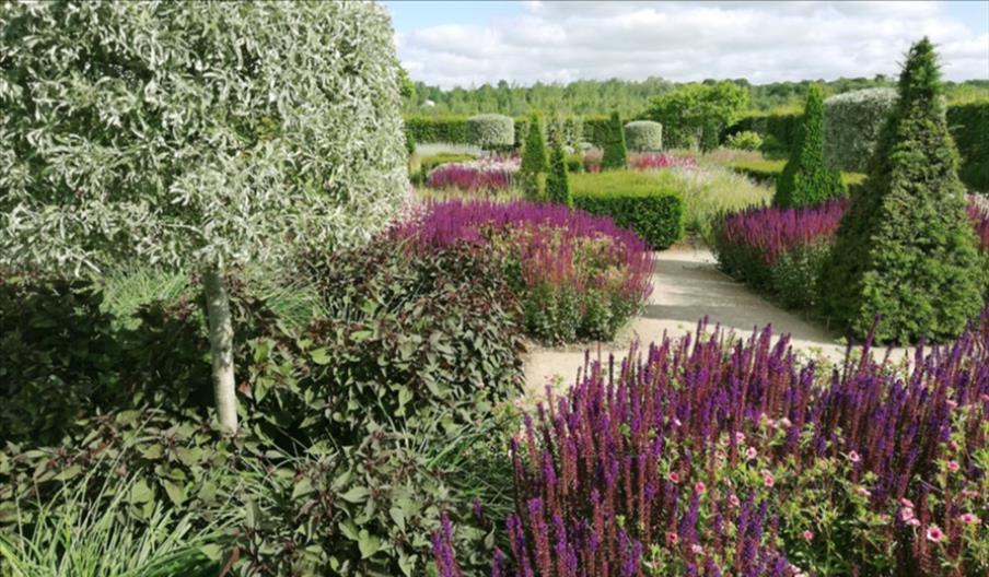 Courtyard Gardens at RHS Hyde Hall, Essex