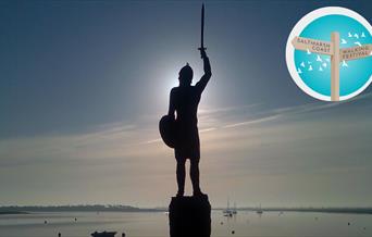 Statue of Saxon hero Byrhnoth at Promenade Park