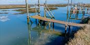 Wooden moorings at Tollesbury, Paula Freeman