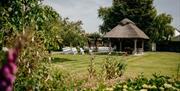Thatched gazebo for outside weddings