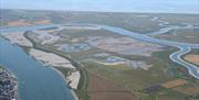 Aerial photo Burnham, Wallasea and River Crouch by Terry Joyce