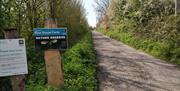 Blue House Farm entrance