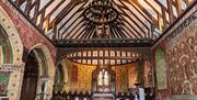 Painted interior of St Nicholas' Church