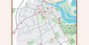 Map of Maldon Town Winter walking route