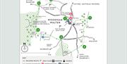 Map of Woodham Walter Common walking route