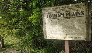 Totham Plains sign