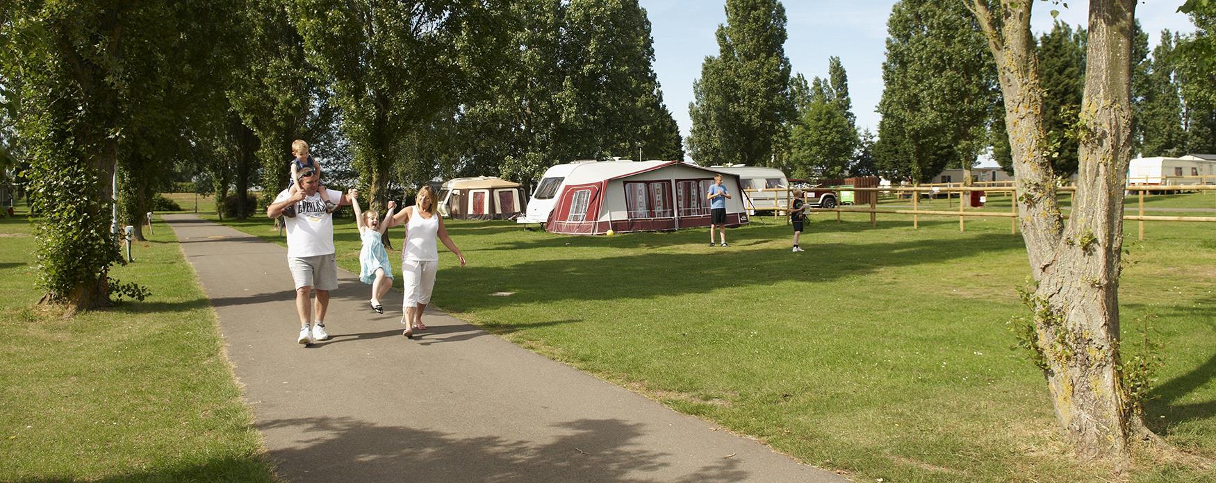 Image of holiday park caravans