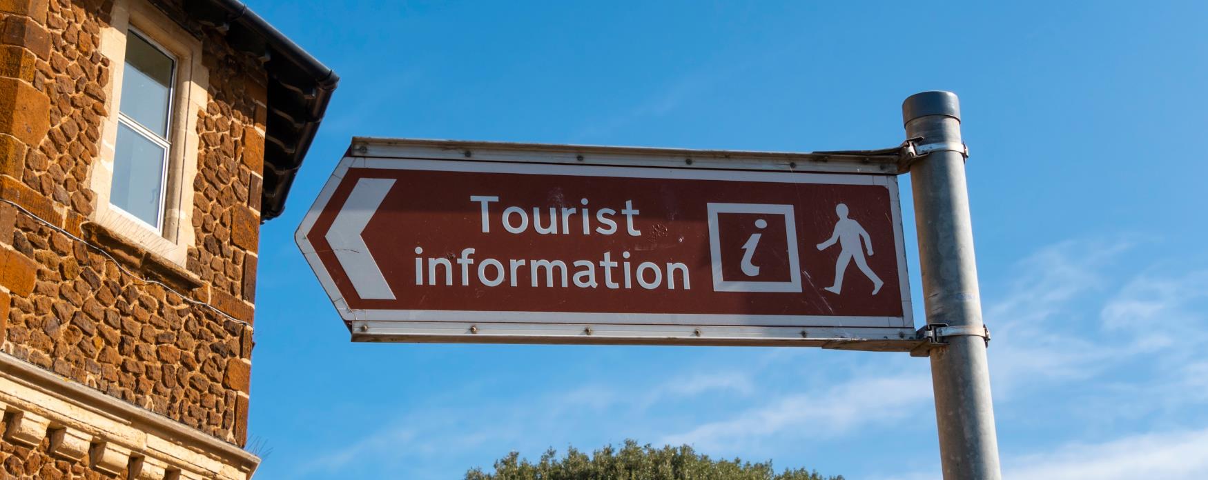Brown Tourist Information sign