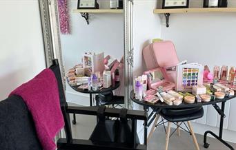 Beauty area at Seven of Hearts Tattoo and Beauty Lounge