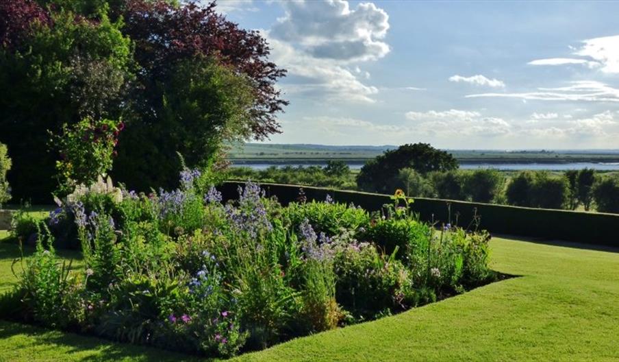 A section of the Keeway Gardens overlooking the River Crouch.