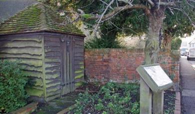 Tollesbury lock-up looks a little like a garden shed, but has been on the site for over 300 years. Image courtesy of Glyn Baker