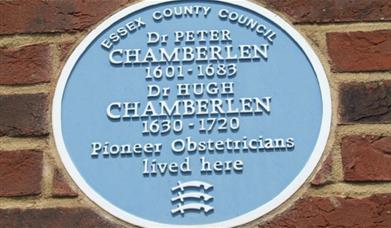 Blue Plaque to Dr Peter Chamberlen and his son Dr Hugh Chamberlen