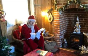 Santa at The Thatched Cottages