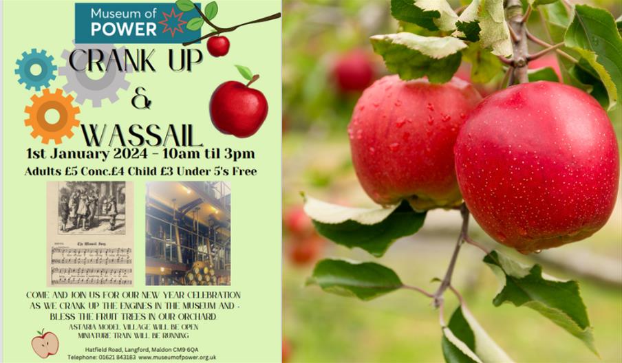 Wassail poster with apples
