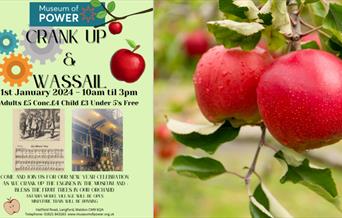 Wassail poster with apples