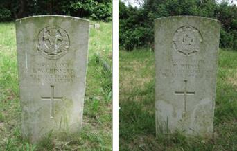 Commonwealth War Graves at Southminster Congregational Church cemetery by Geoffrey Gillon
