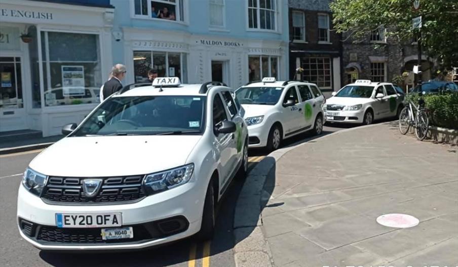 Line of Banyards taxis in Maldon