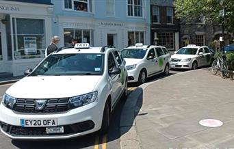 Line of Banyards taxis in Maldon