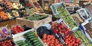 Array of fresh fruit and vegetables at Great Braxted Farm Shop