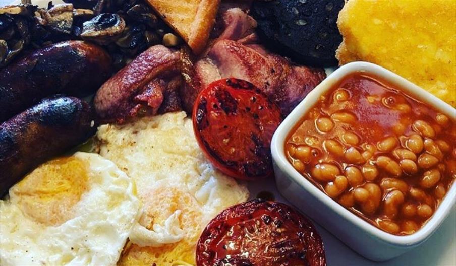 Hearty cooked breakfast at Kitchen Cafe
