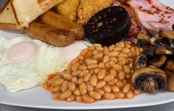 Full English breakfast at the Little Southminster Cafe