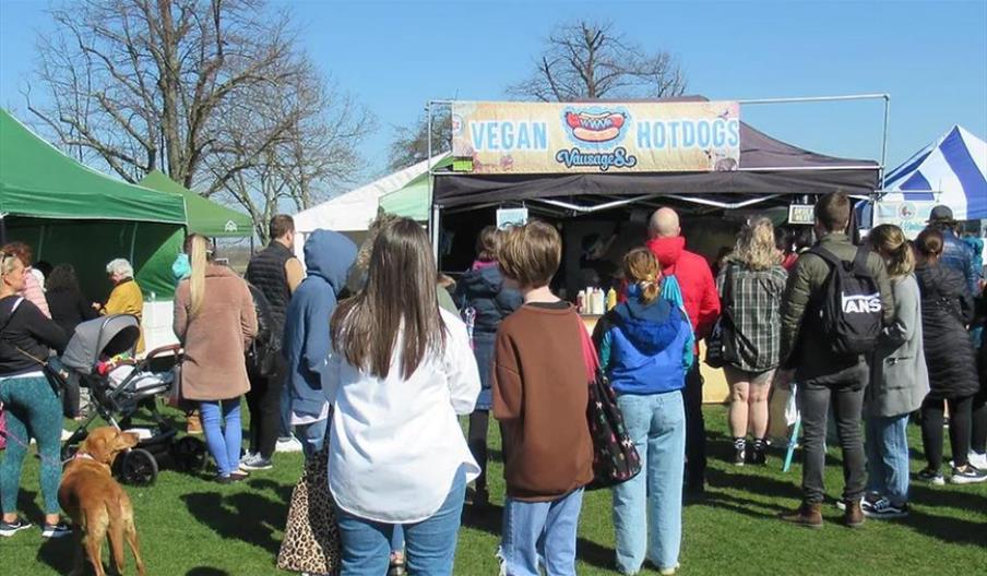 Vegan Hot Dog stall in Maldon