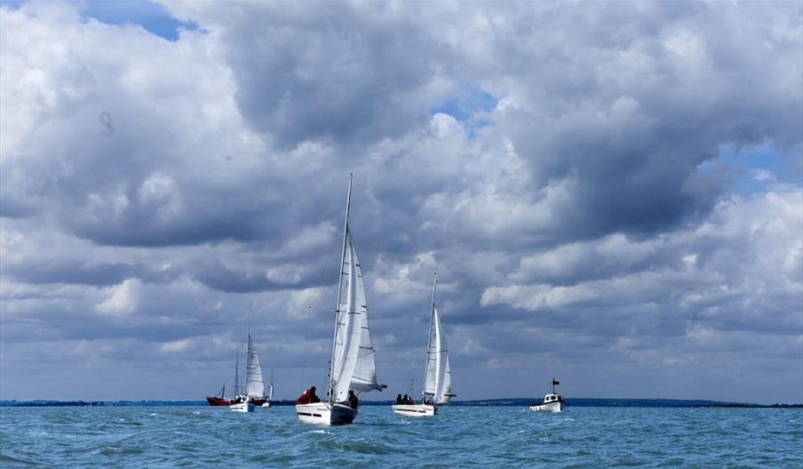 Sailing boats on the Blackwater Estuary