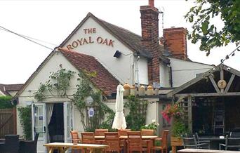 The Royal Oak beer garden