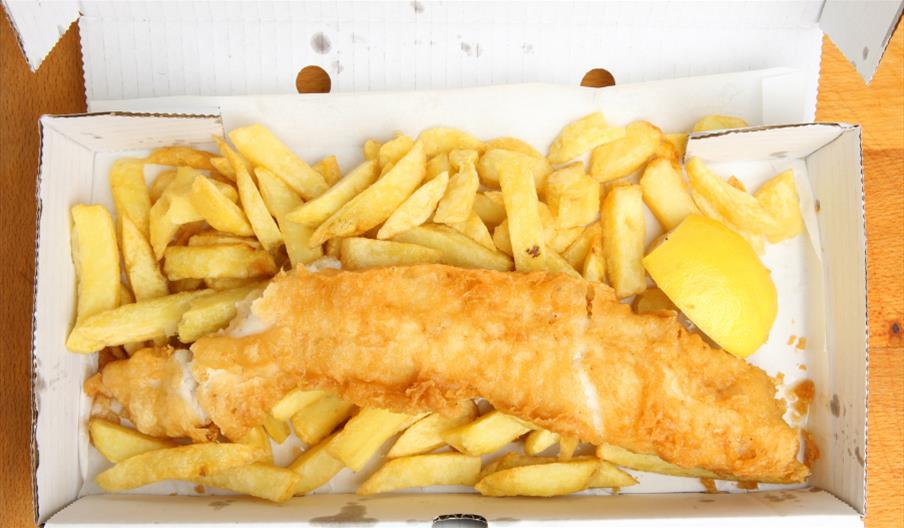 Takeaway fish and chips