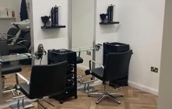 Newly refurbished hair salon at Partners in Hair