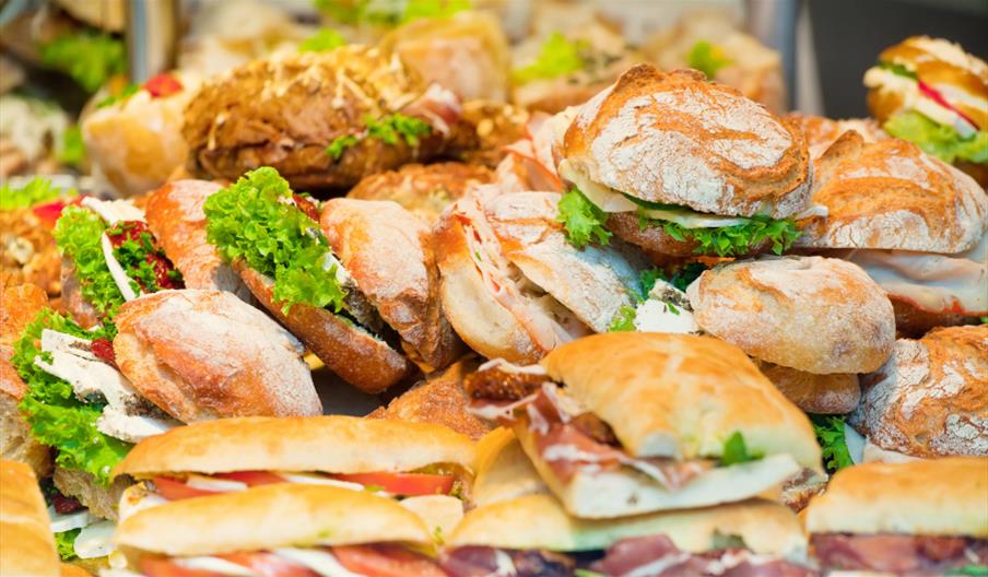 selection of sandwiches and rolls