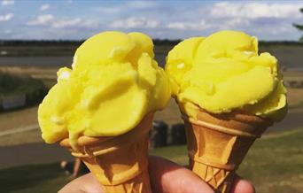 Lemon ice cream from Rossi