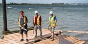 Volunteers working on Kings Wharf Jetty