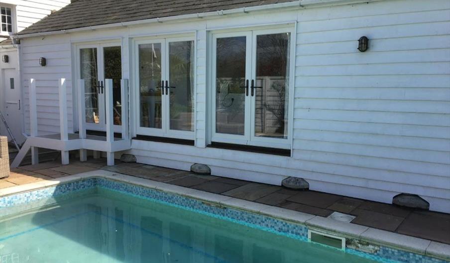 holiday cottage, swimming pool