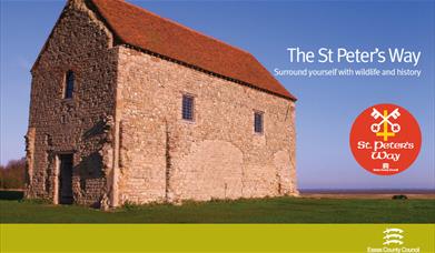 Leaflet cover for St Peter's way walking guide