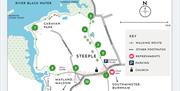 Map of Steeple Creek walking route